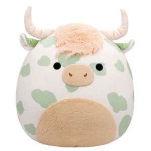 Squishmallows 20-Inch Celestino Sage Spotted Highland Cow Fantasy Squad Green | 952-YNOBRD