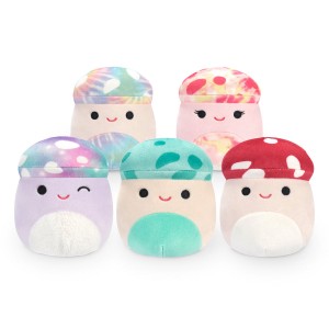 Squishmallows 5-Inch Mushrooms 5-Pack Multi Packs Multicolor | 195-ZHOBCV