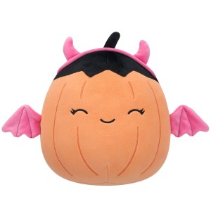 Squishmallows 8-Inch Margie Pastel Pumpkin in Devil Costume Seasonal Squad Orange / Pink | 375-HTNGOS