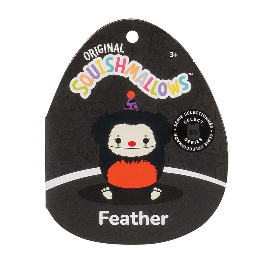 Squishmallows 10-Inch Feather Bigfoot Clown Celebrate 'Mallow Mash Black | 932-ZJKMTO
