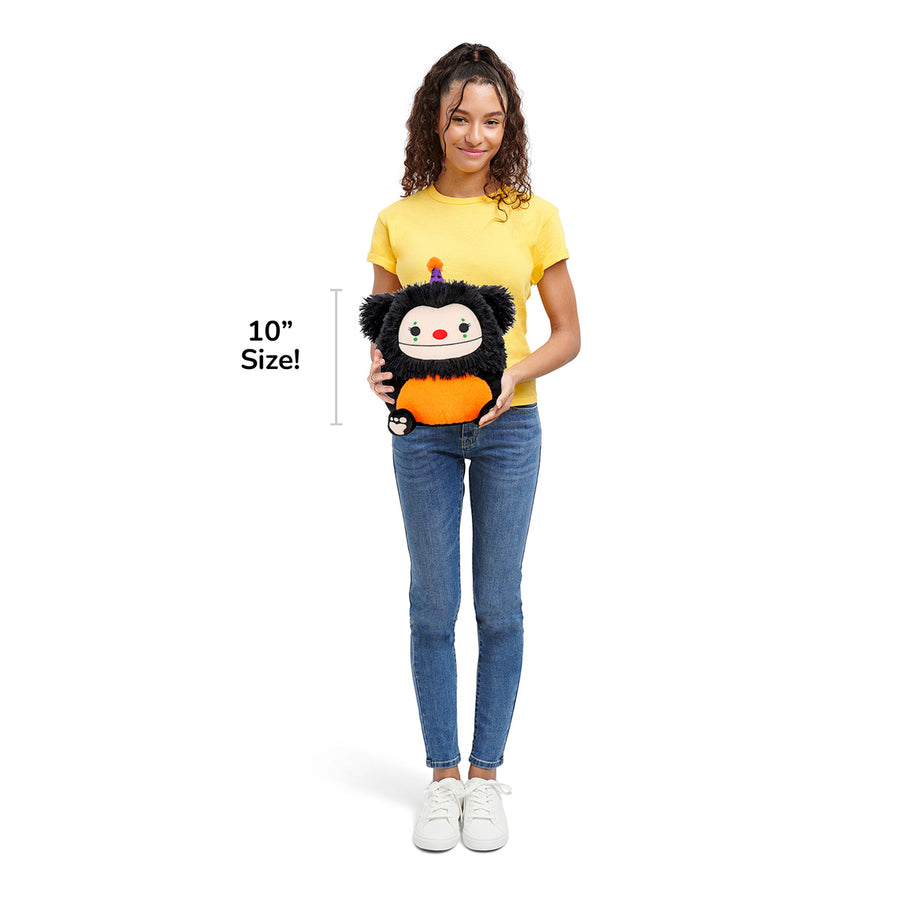 Squishmallows 10-Inch Feather Bigfoot Clown Celebrate 'Mallow Mash Black | 932-ZJKMTO