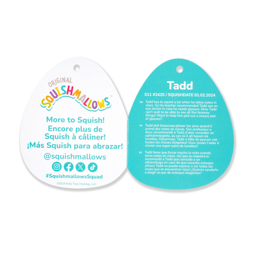 Squishmallows 11-Inch Tadd Frosted Pumpkin Donut with Drizzle Seasonal Squad Orange | 230-MDYACH