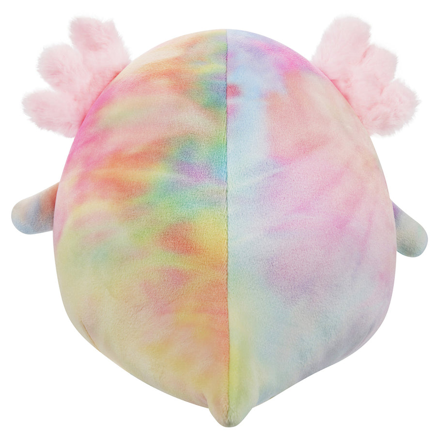 Squishmallows 11-Inch Tinley Rainbow Tie-Dye Axolotl Fantasy Squad Rainbow | 317-SPTIEO