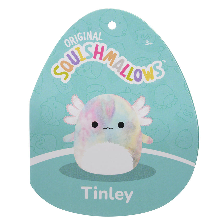 Squishmallows 11-Inch Tinley Rainbow Tie-Dye Axolotl Fantasy Squad Rainbow | 317-SPTIEO