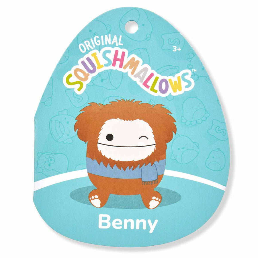 Squishmallows 12-Inch Benny Bigfoot With Scarf Fantasy Squad Brown | 715-IQXLSM