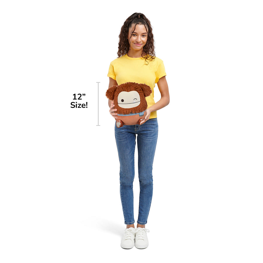 Squishmallows 12-Inch Benny Bigfoot With Scarf Fantasy Squad Brown | 715-IQXLSM