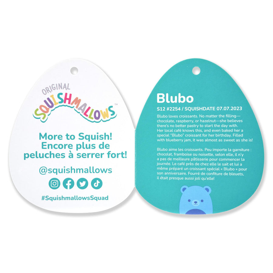 Squishmallows 12-Inch Blubo Bear Fantasy Squad Neon Blue | 306-KZXDHC