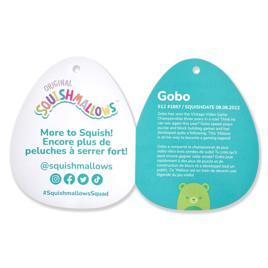 Squishmallows 12-Inch Gobo Bear Fantasy Squad Neon Green | 142-EFGYLJ