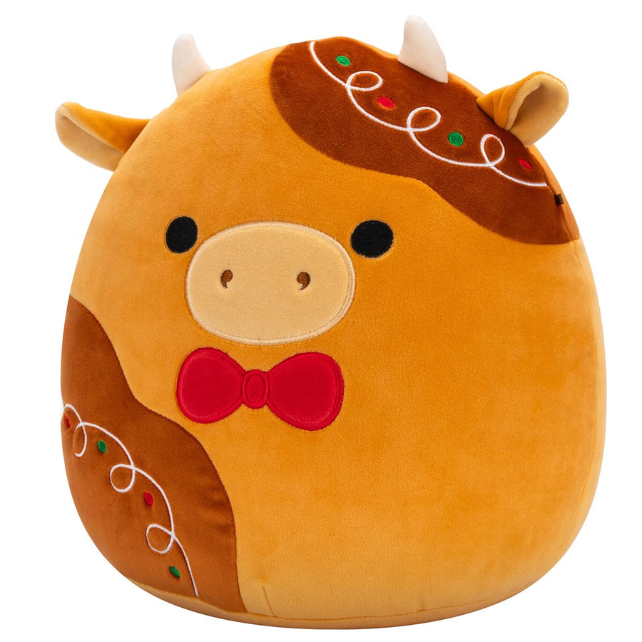Squishmallows 12-Inch Jericho Gingerbread Cow Seasonal Squad Orange | 128-SJQIFM
