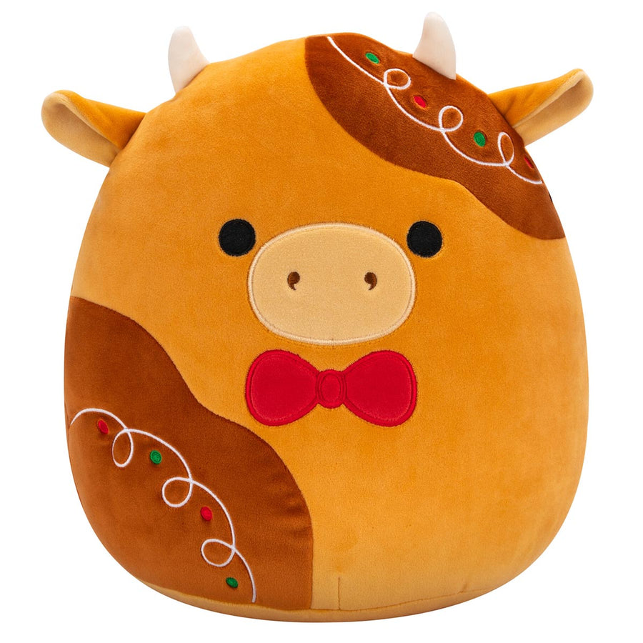 Squishmallows 12-Inch Jericho Gingerbread Cow Seasonal Squad Orange | 128-SJQIFM