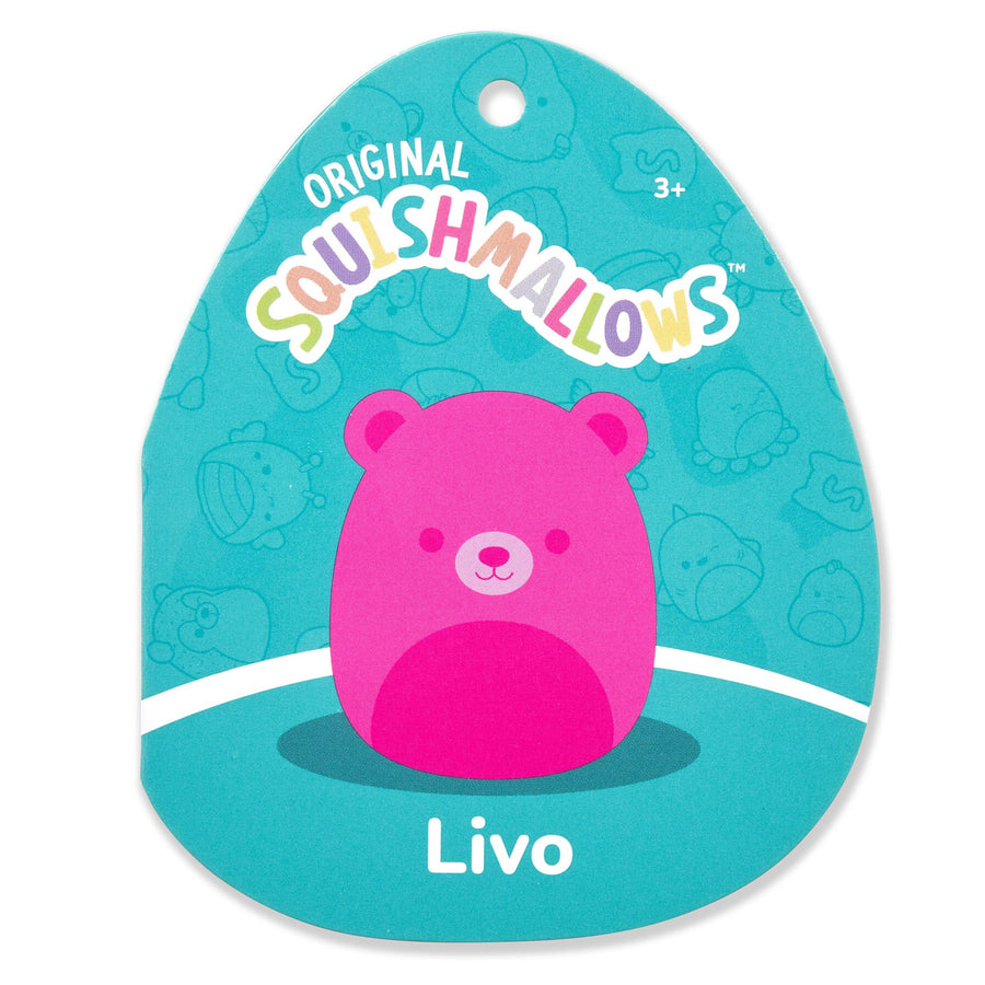 Squishmallows 12-Inch Livo Bear Fantasy Squad Neon Pink | 098-HTYFEB