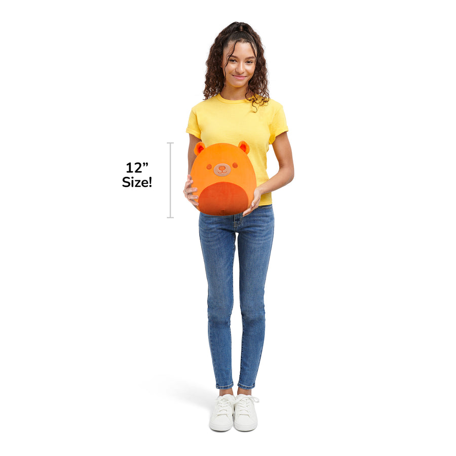 Squishmallows 12-Inch Zapo Bear Fantasy Squad Neon Orange | 507-BDWUQT