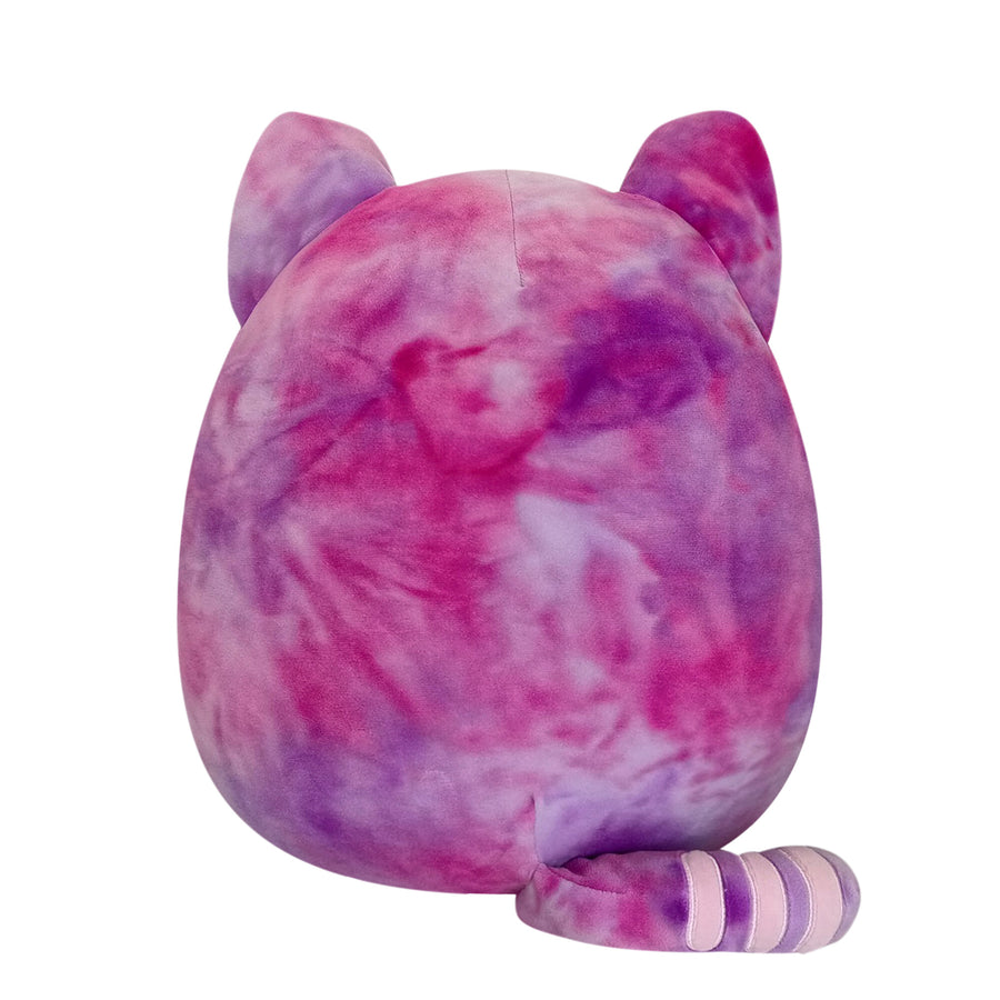 Squishmallows 14-Inch Caeli Tie-Dye Tabby Cat Fantasy Squad Purple | 913-QIAXUS