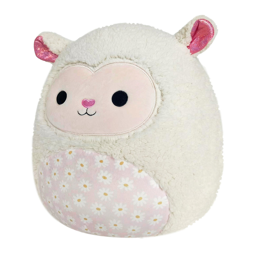Squishmallows 14-Inch Sophie Cream Lamb with Daisy Flower Belly Seasonal Squad Cream | 865-LBTFJH
