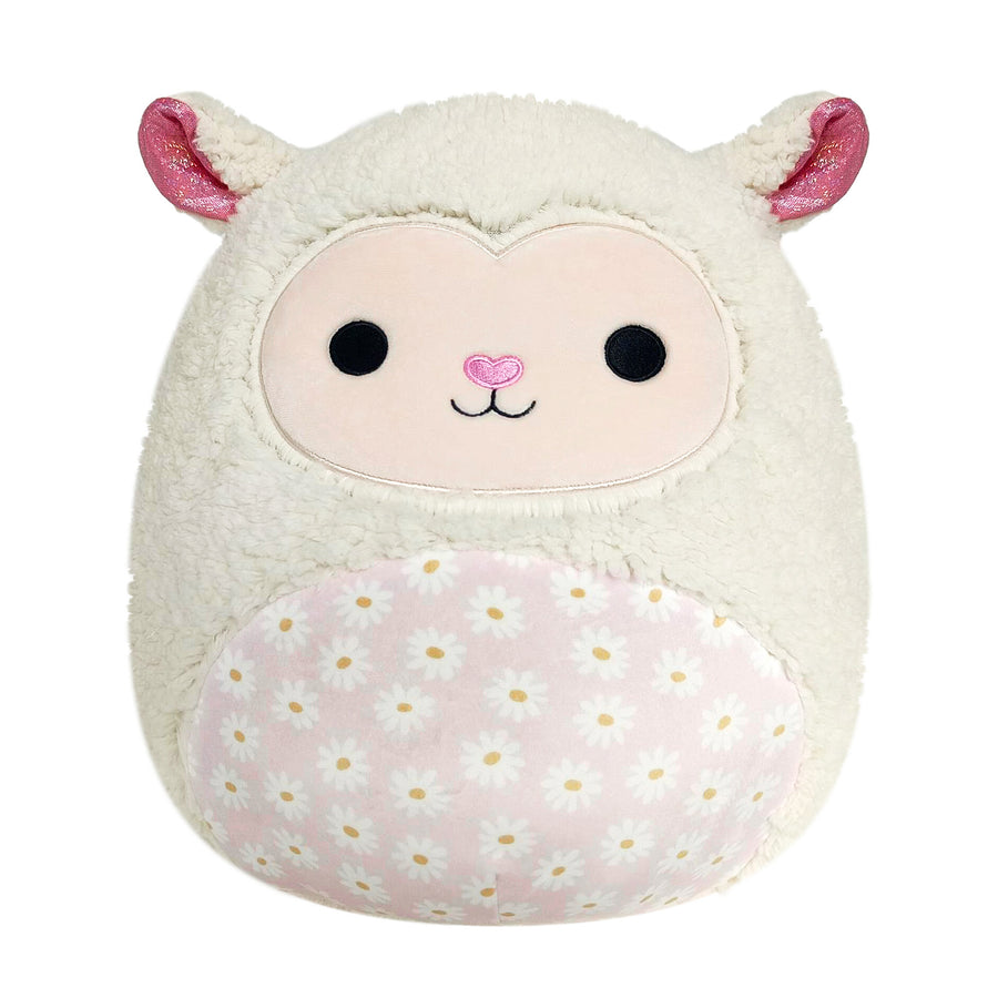 Squishmallows 14-Inch Sophie Cream Lamb with Daisy Flower Belly Seasonal Squad Cream | 865-LBTFJH