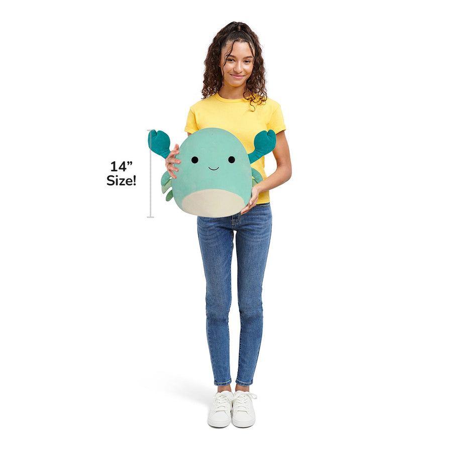 Squishmallows 14-Inch Xandra Mint Crab Sealife Squad Green | 637-WBQMFR