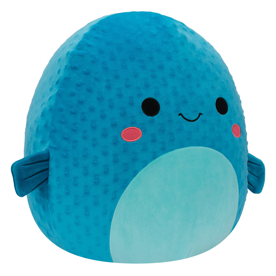 Squishmallows 16-Inch Refalo Pufferfish Sealife Squad Blue | 072-EBKGYI