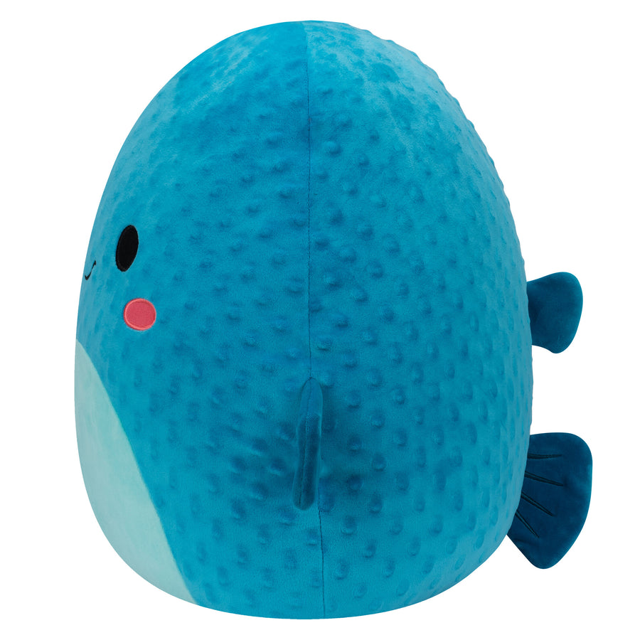 Squishmallows 16-Inch Refalo Pufferfish Sealife Squad Blue | 072-EBKGYI