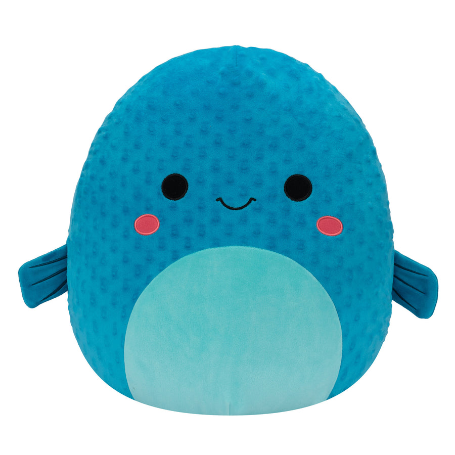 Squishmallows 16-Inch Refalo Pufferfish Sealife Squad Blue | 072-EBKGYI