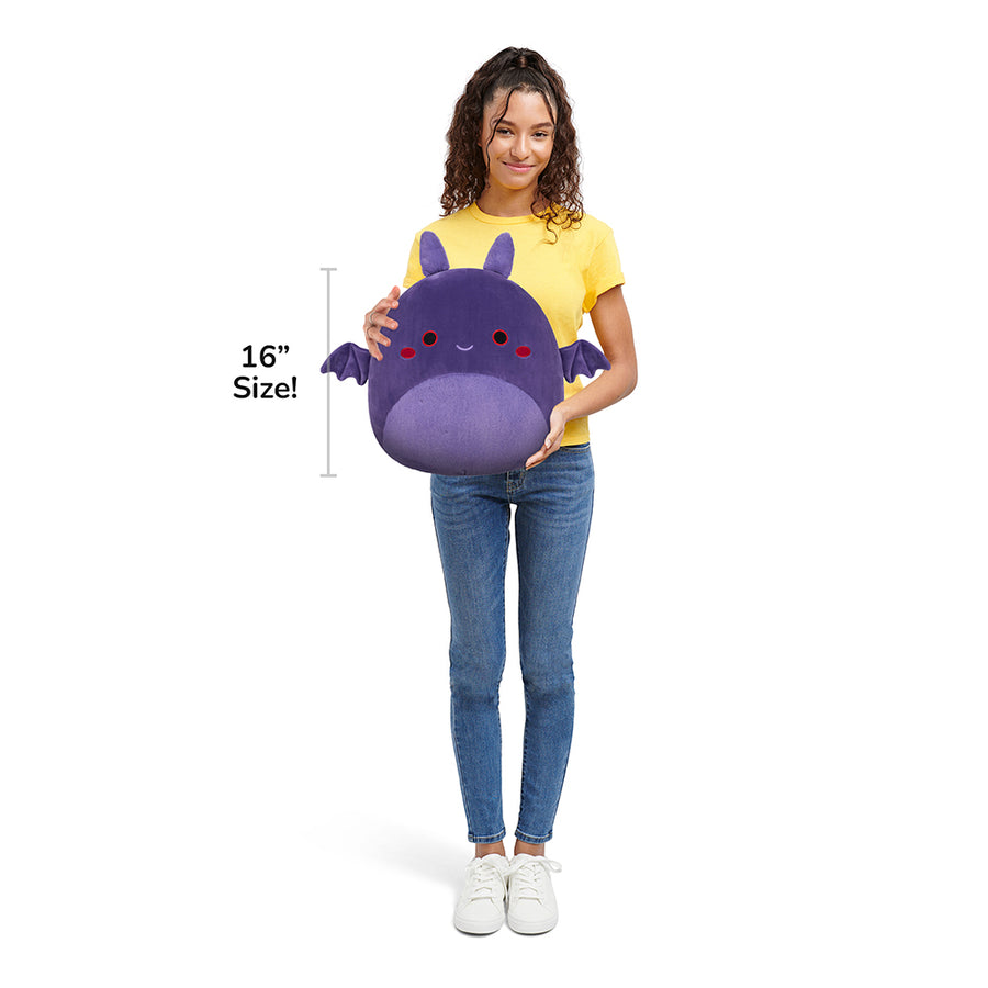 Squishmallows 16-Inch Ringding Dark Mothman Fantasy Squad Purple | 870-NEHIKF