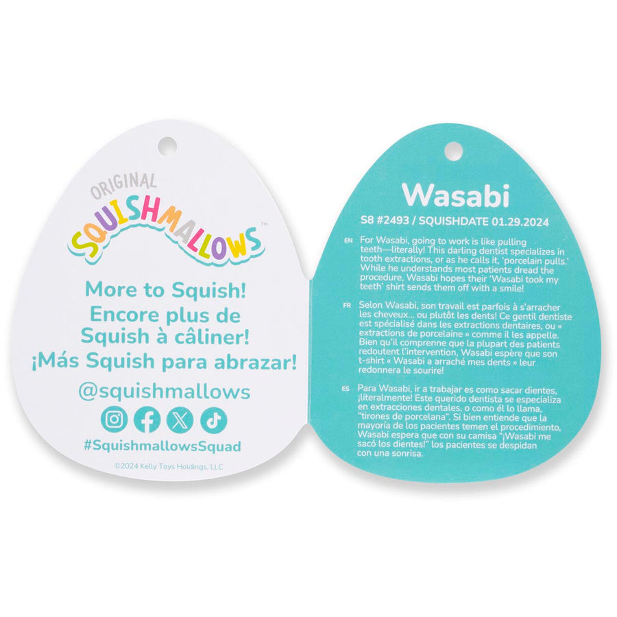 Squishmallows 16-Inch Wasabi Sea Cucumber Sealife Squad Green | 176-PIYHLM