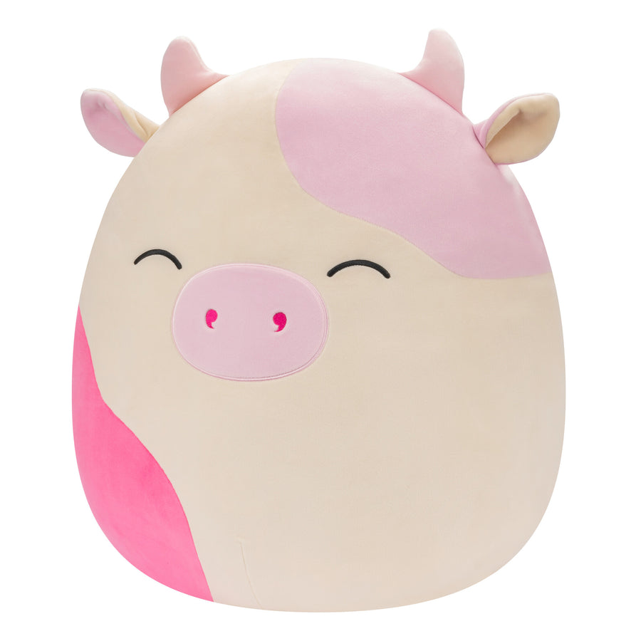 Squishmallows 20-Inch Caedyn Cream Cow with Spots Fantasy Squad Pink | 267-AUDNSJ