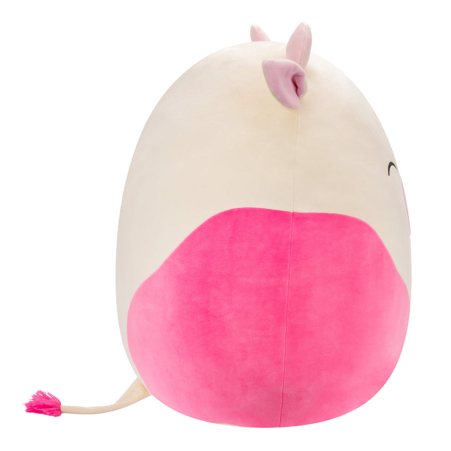 Squishmallows 20-Inch Caedyn Cream Cow with Spots Fantasy Squad Pink | 267-AUDNSJ