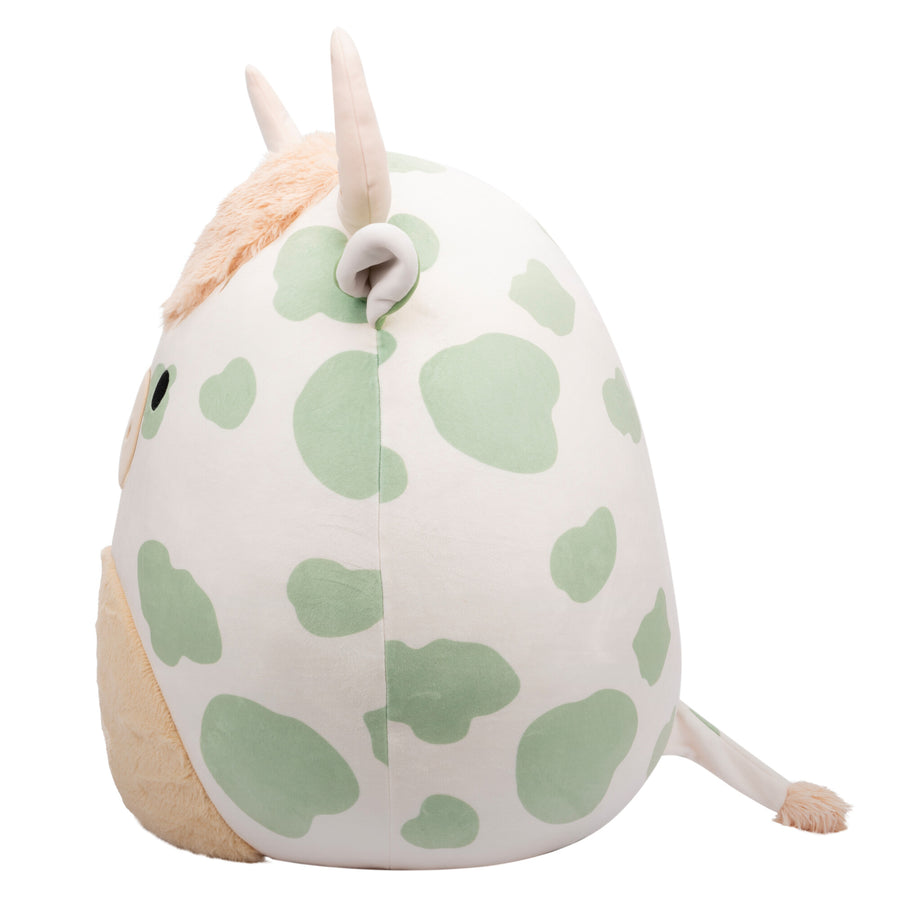 Squishmallows 20-Inch Celestino Sage Spotted Highland Cow Fantasy Squad Green | 952-YNOBRD