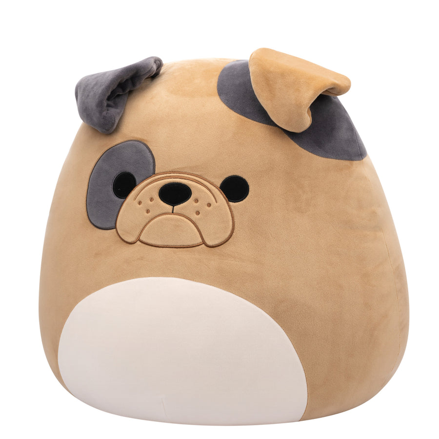 Squishmallows 20-Inch Loafer Bulldog Buddy Squad Brown | 318-ESUKGI