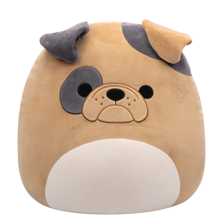 Squishmallows 20-Inch Loafer Bulldog Buddy Squad Brown | 318-ESUKGI