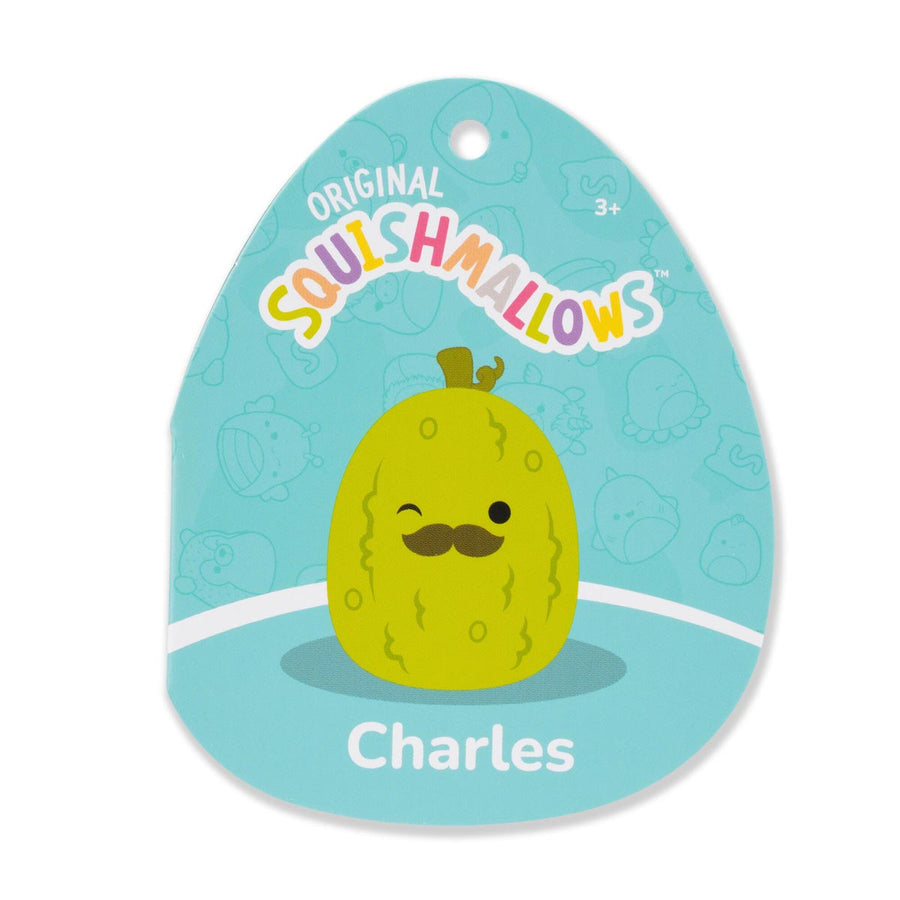 Squishmallows 24-Inch Charles Pickle with Mustache Food Squad Green | 629-FSQCDP