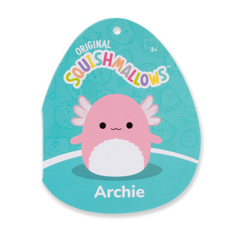 Squishmallows 5-Inch Archie Axolotl with Fuzzy Belly Sealife Squad White | 769-JYHRBG