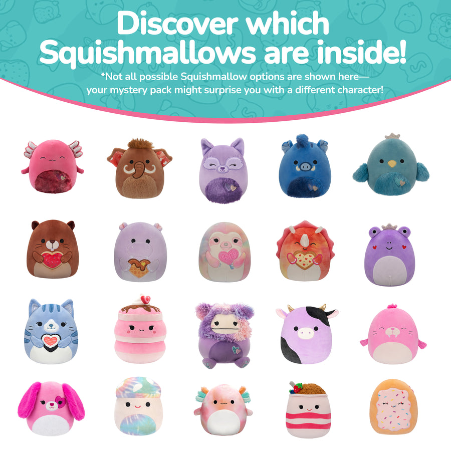 Squishmallows 5-Inch Mystery Plush 5 Pack Multi Packs Multicolor | 746-CWTSUD