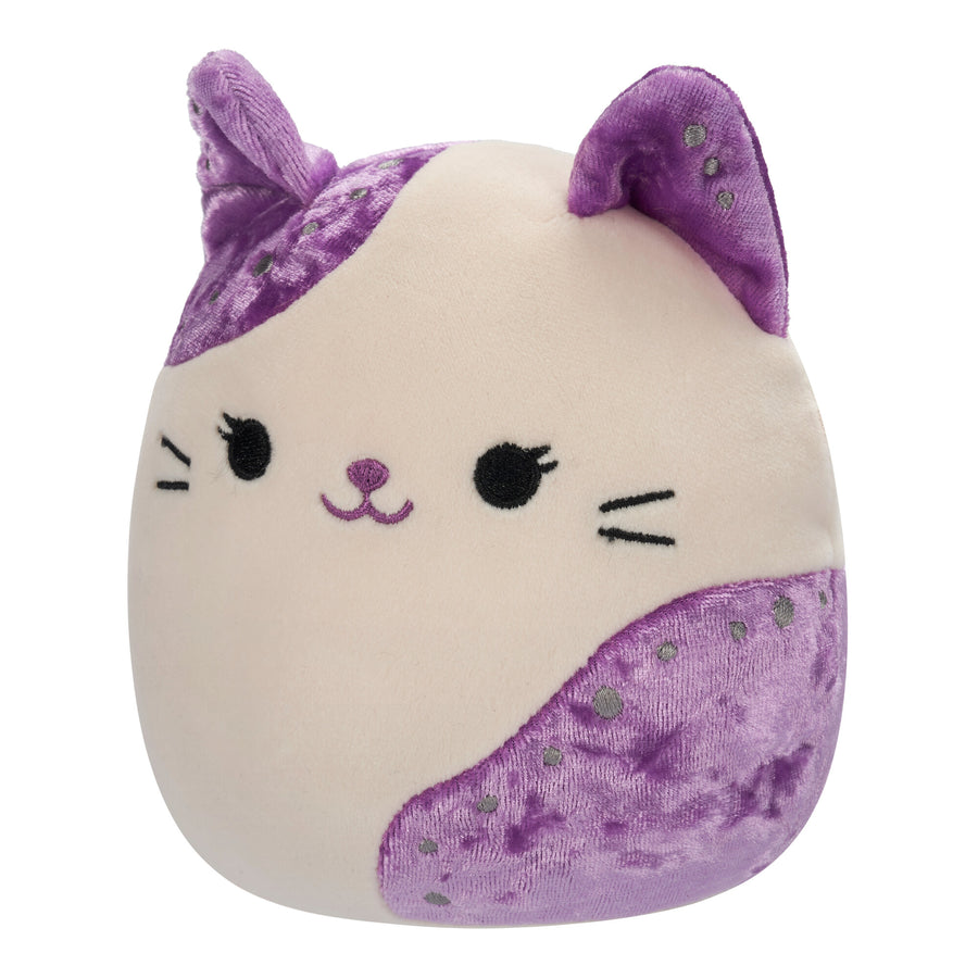 Squishmallows 5-Inch Rune Velvet Cat Fantasy Squad White | 598-FLRDPY