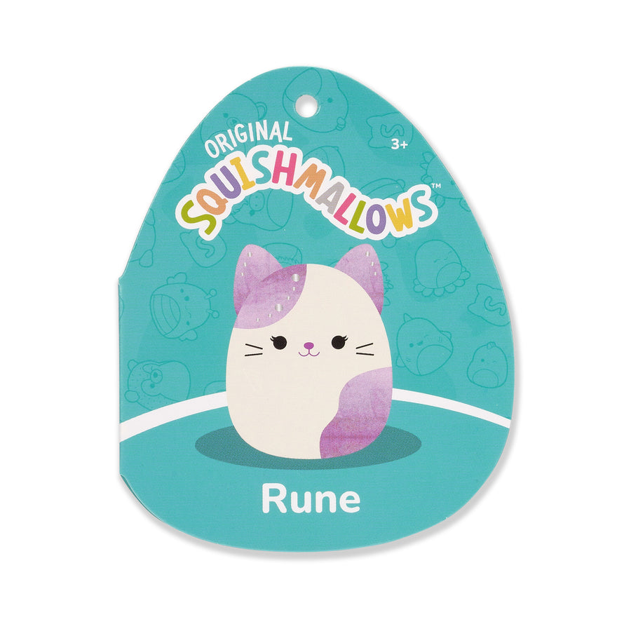 Squishmallows 5-Inch Rune Velvet Cat Fantasy Squad White | 598-FLRDPY