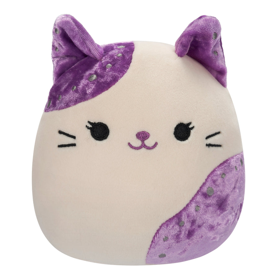 Squishmallows 5-Inch Rune Velvet Cat Fantasy Squad White | 598-FLRDPY