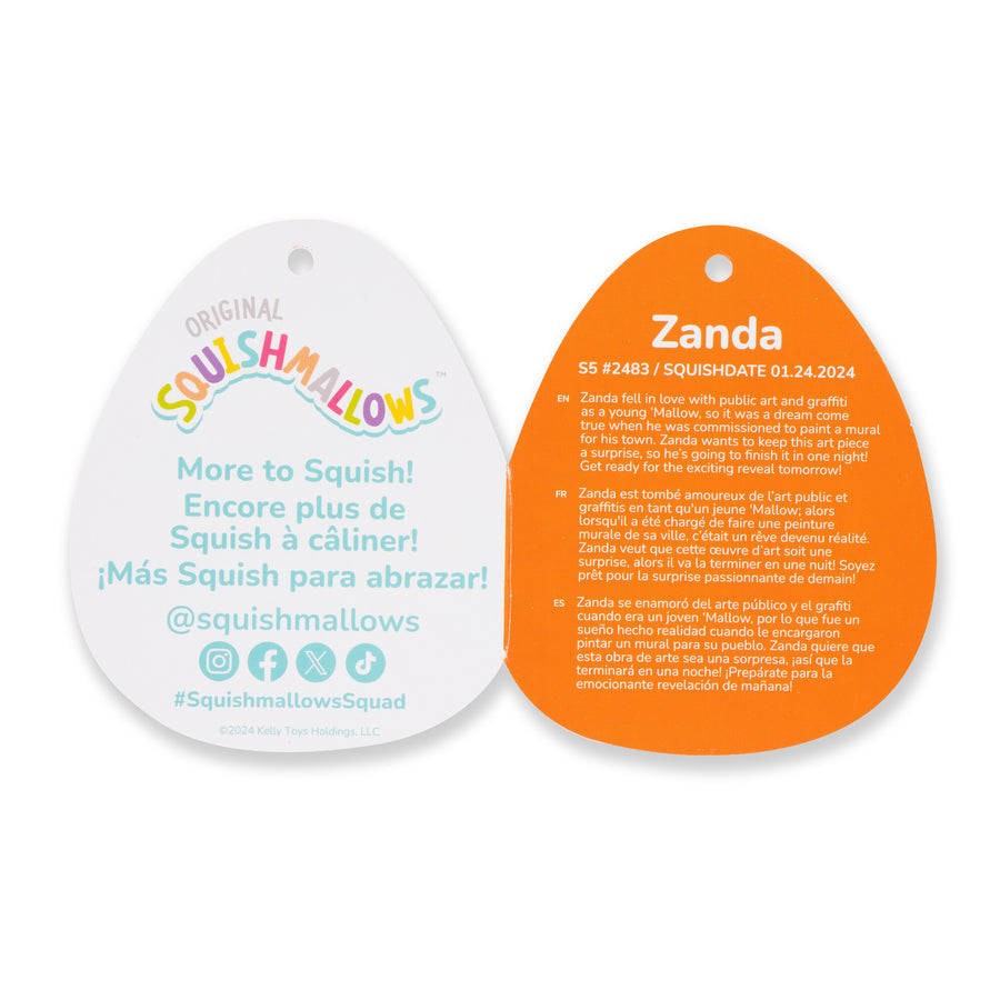 Squishmallows 5-Inch Zanda Charcoal Celestial Axolotl Seasonal Squad Grey | 632-PMZFAC
