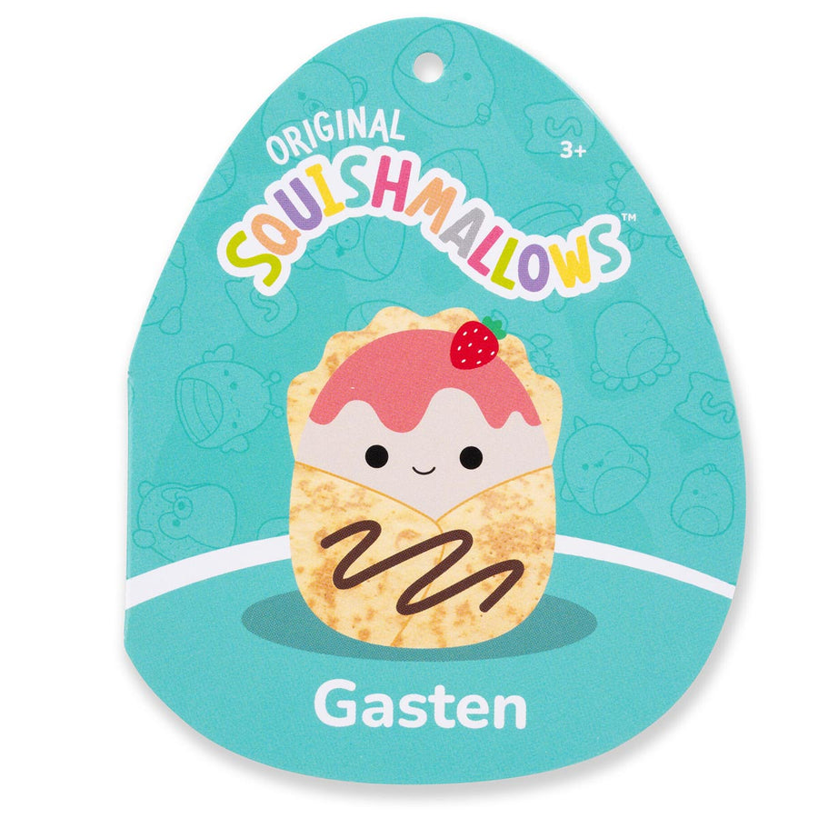 Squishmallows 7.5-Inch Gasten Strawberry Crepe Food Squad Brown | 302-XYZDOS
