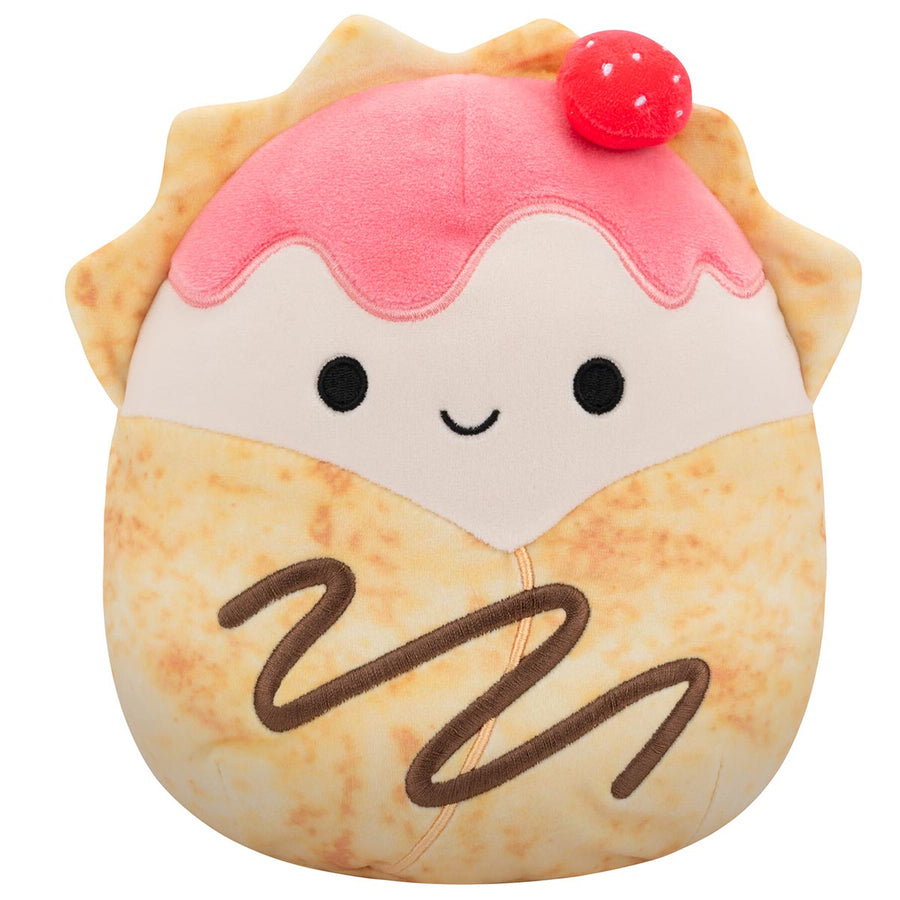 Squishmallows 7.5-Inch Gasten Strawberry Crepe Food Squad Brown | 302-XYZDOS