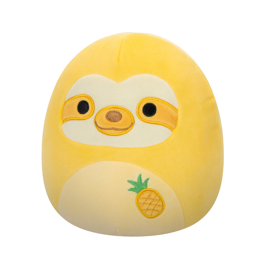 Squishmallows 8-Inch Bermuda Pineapple Scented Sloth Food Squad Yellow | 164-SGKQXM