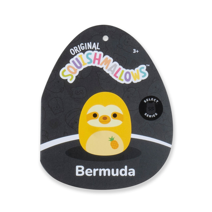 Squishmallows 8-Inch Bermuda Pineapple Scented Sloth Food Squad Yellow | 164-SGKQXM