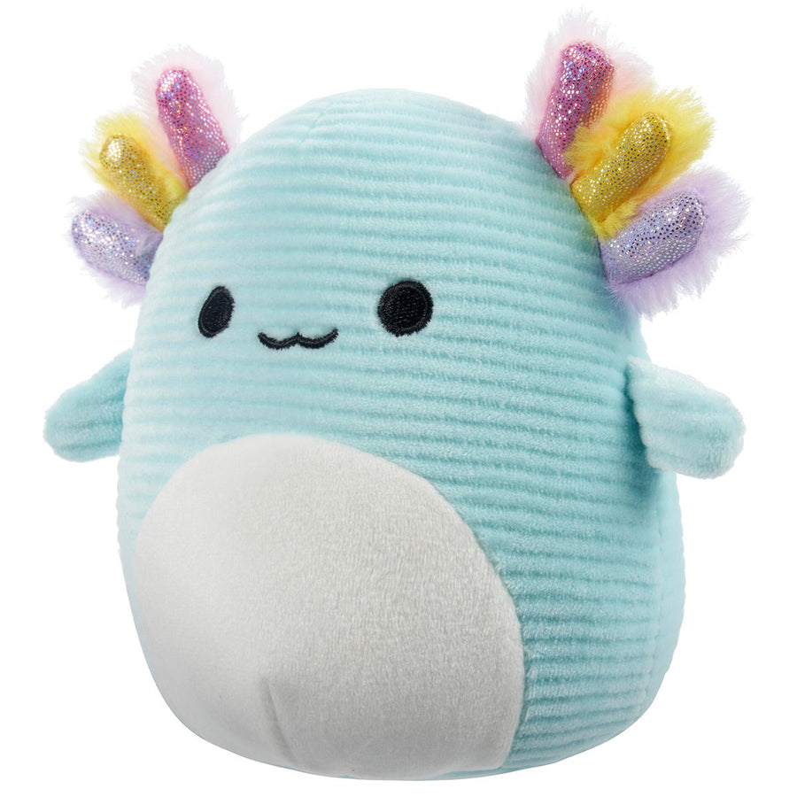Squishmallows 8-Inch Irina Teal Corduroy Axolotl Sealife Squad Blue | 918-DPNMTA