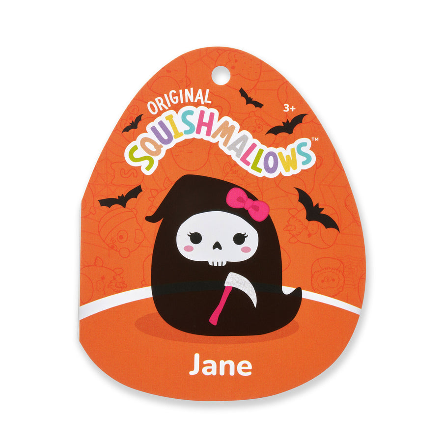 Squishmallows 8-Inch Jane Grim Reaper with Bow Seasonal Squad Black | 054-TVMJUO