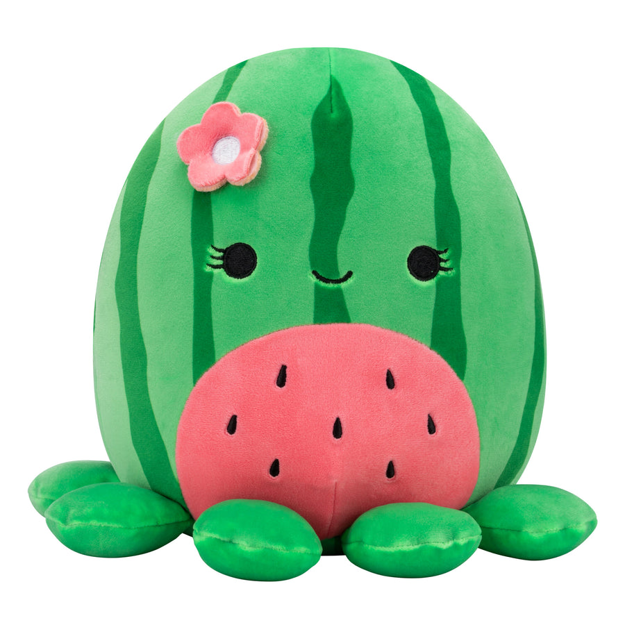 Squishmallows 8-Inch Marcella Watermelon Octopus Fusion Squad Green | 410-ESDYUH