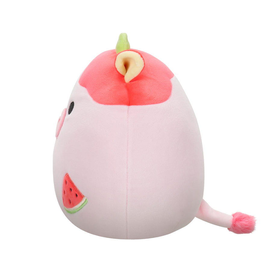 Squishmallows 8-Inch Oola Watermelon Scented Cow Fusion Squad Red | 892-TEDNZS