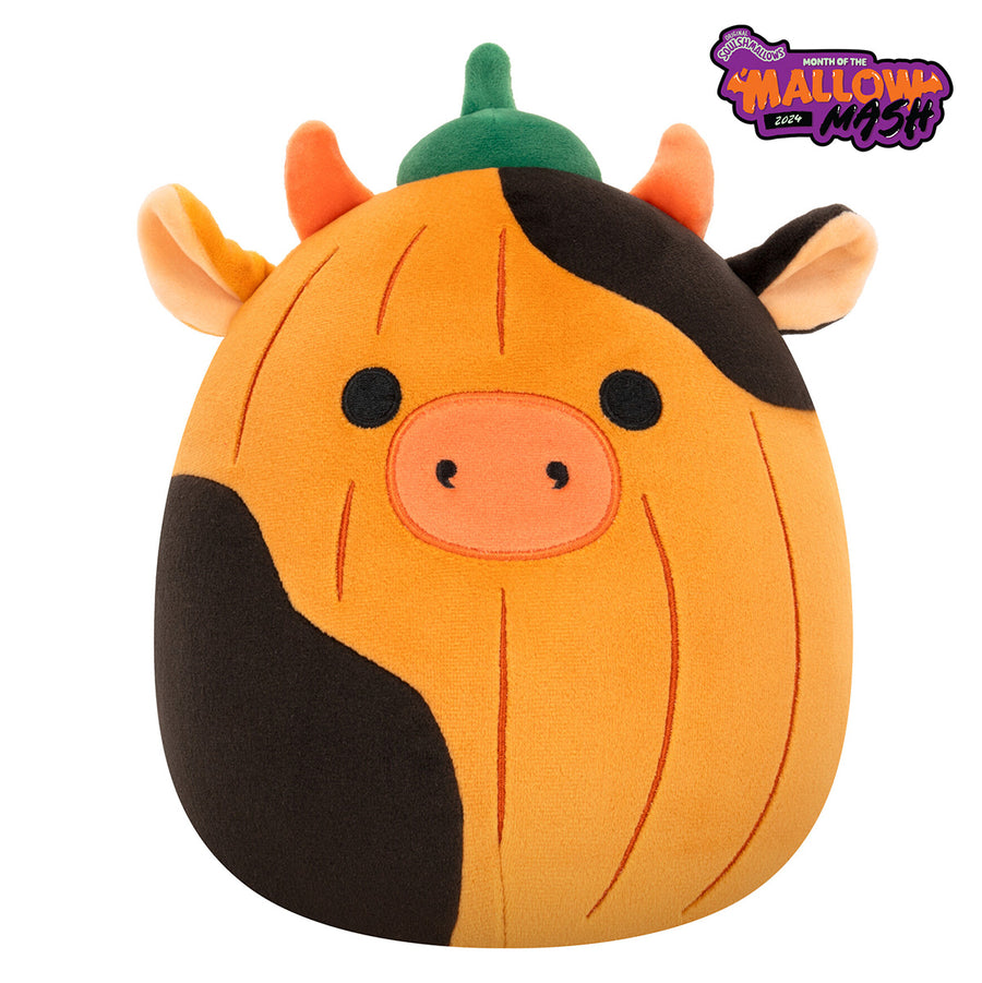Squishmallows 8-Inch Pumpkin Connor Celebrate \'Mallow Mash Orange | 480-ERLNTV