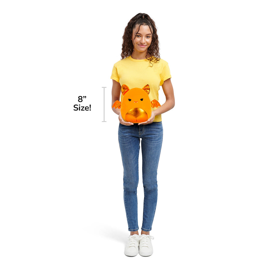 Squishmallows 8-Inch Tangie Bat Celebrate 'Mallow Mash Orange | 926-ABZIJC
