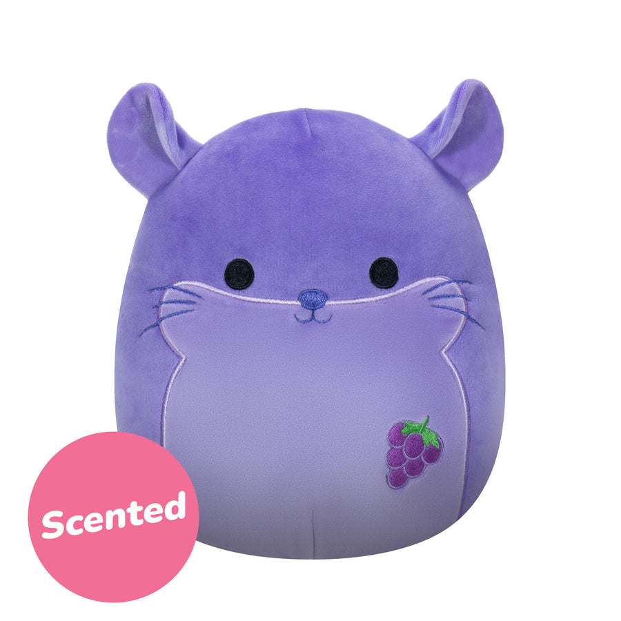 Squishmallows 8-Inch Zergman Grape Scented Chinchilla Fusion Squad Purple | 098-OLXIGY