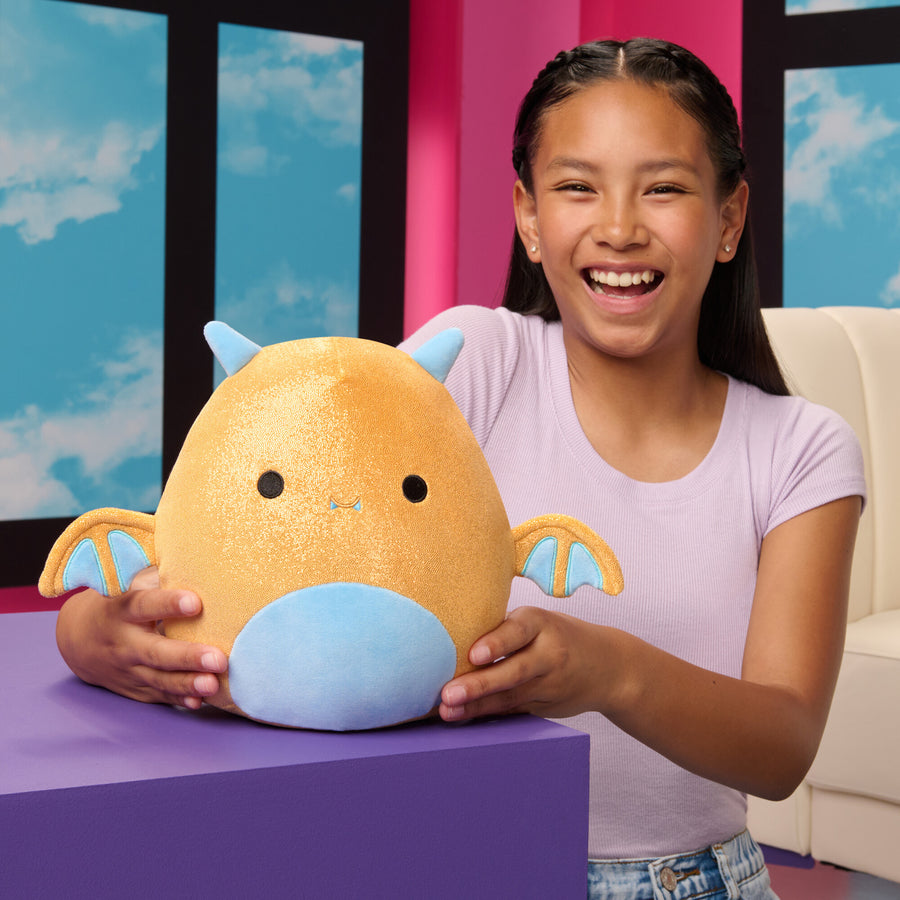 Squishmallows Adopt Me! 8-Inch Golden Dragon Plush Adopt Me Yellow | 174-HMWRZE