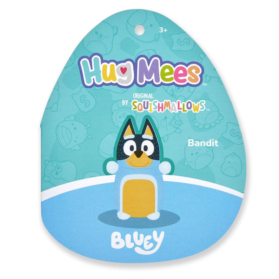 Squishmallows Bluey 10-Inch Bandit HugMees Blue | 203-GYOHZE